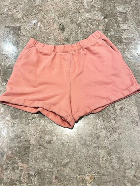Coral terry cloth Forever 21 High Waist  lounge Shorts Size Medium